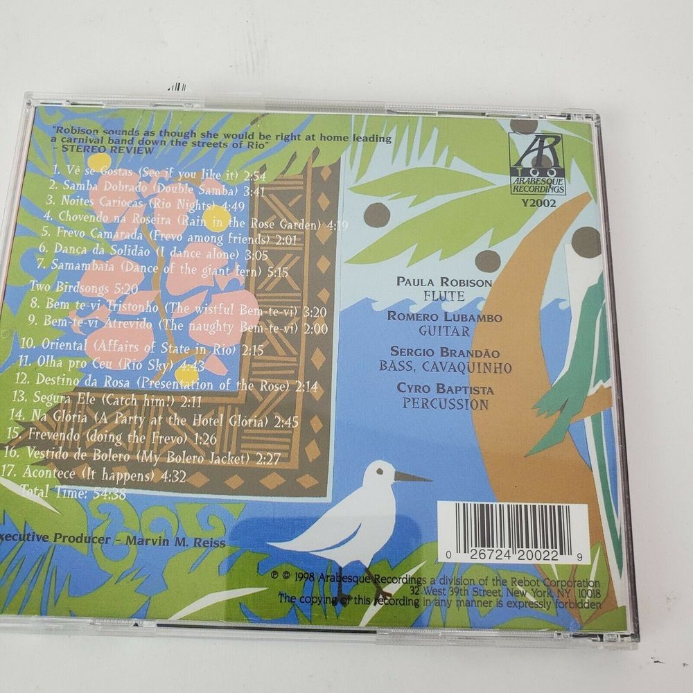 PAULA ROBISON Rio Days Rio Nights Audio Music CD - Picture 2 of 3